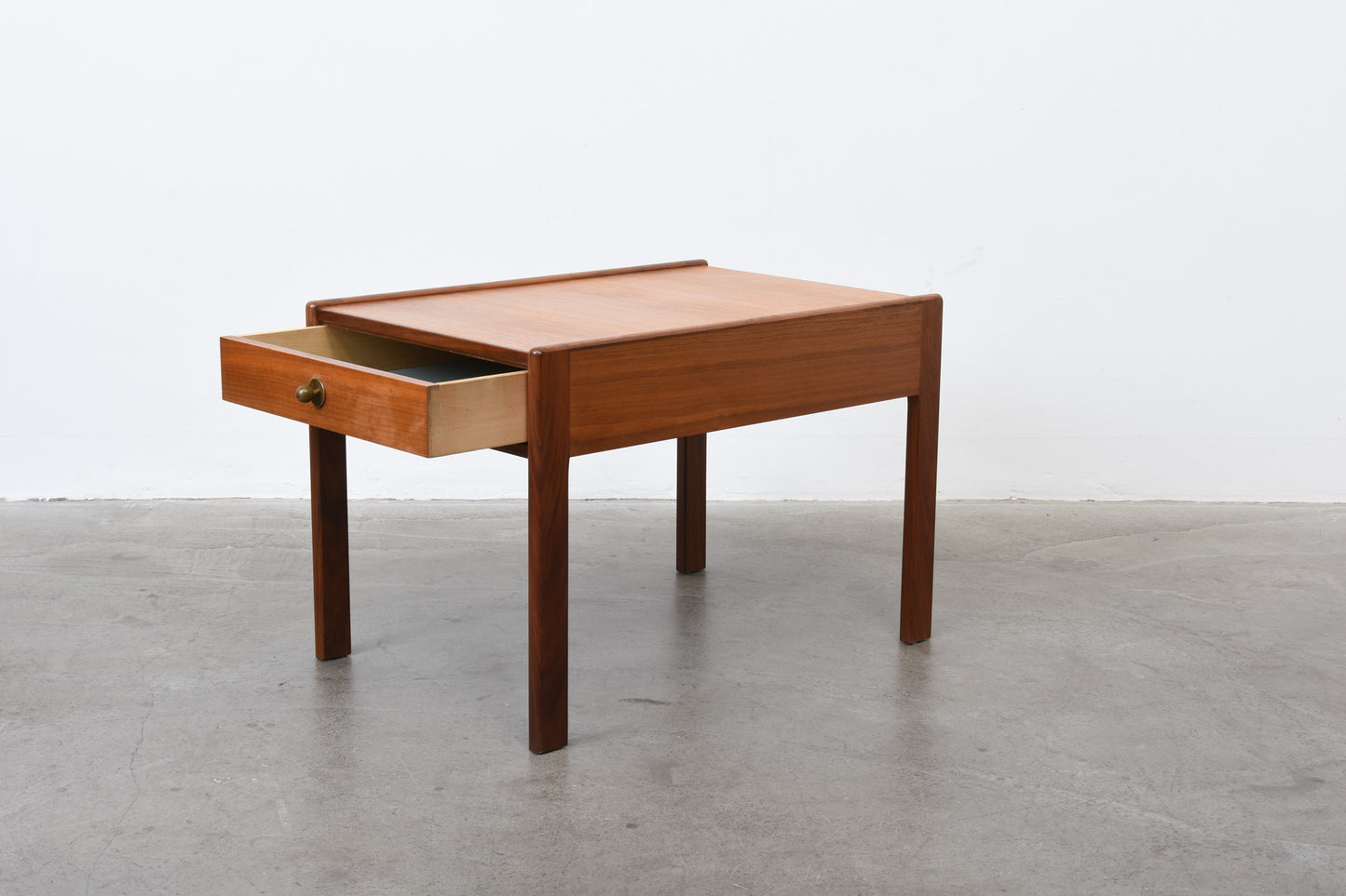 1960s teak side table with drawer