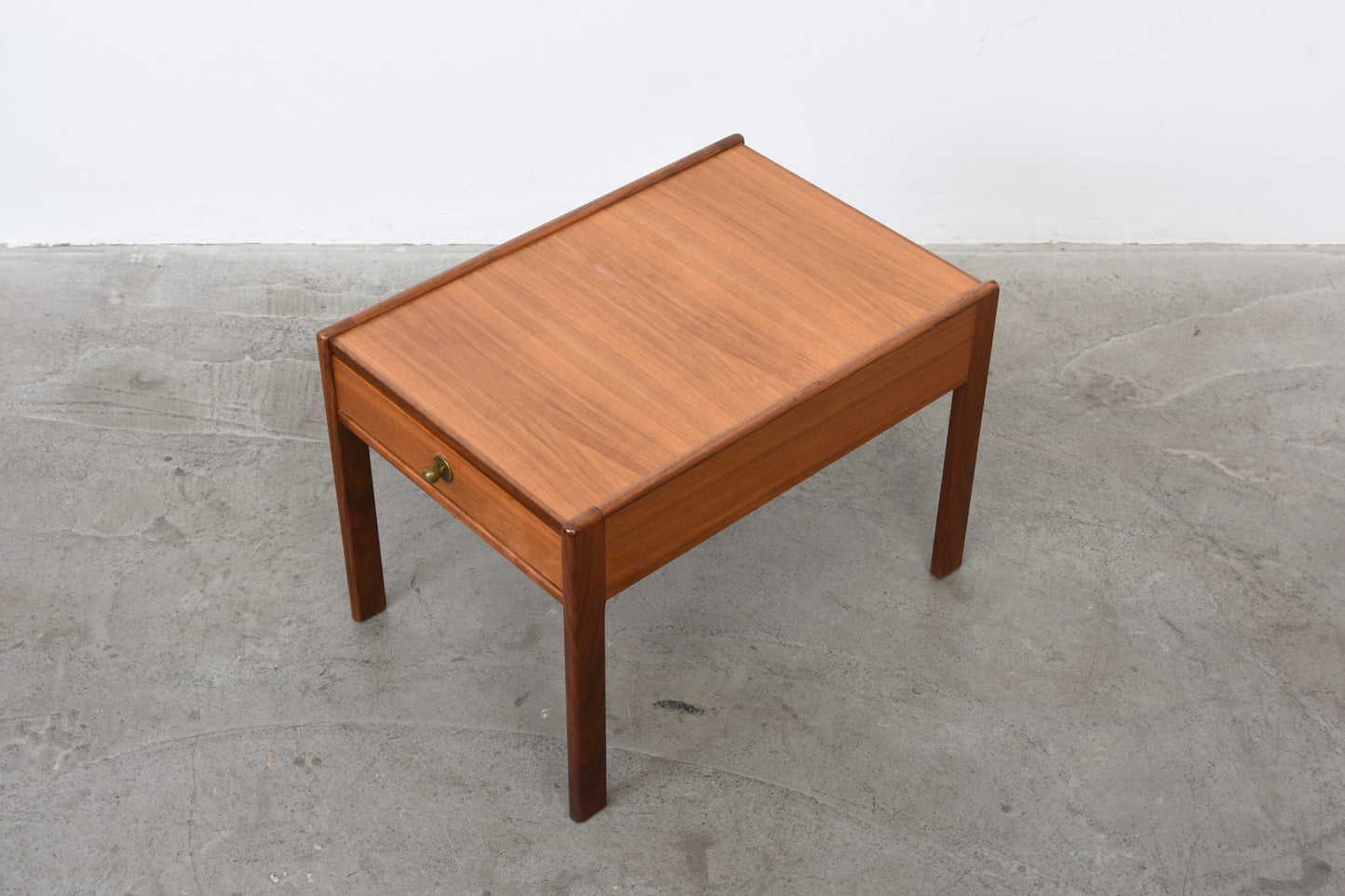 1960s teak side table with drawer