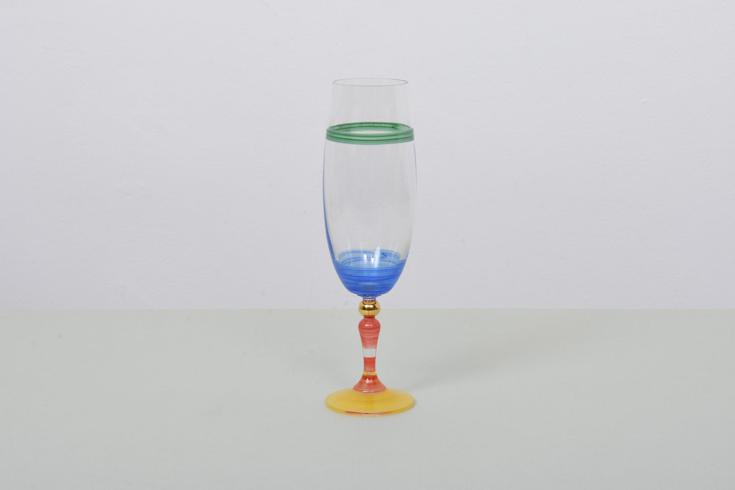 Two available: 'Clown' champagne glasses by Anne Nilsson