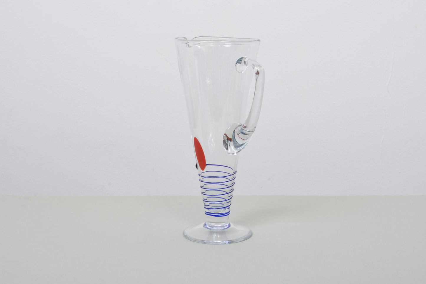 1970s glass pitcher by Jiri Suhajek