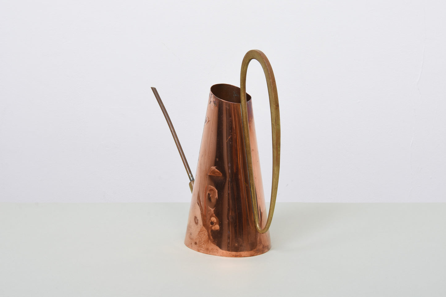 1950s copper + brass watering can by Karl Hagenauer