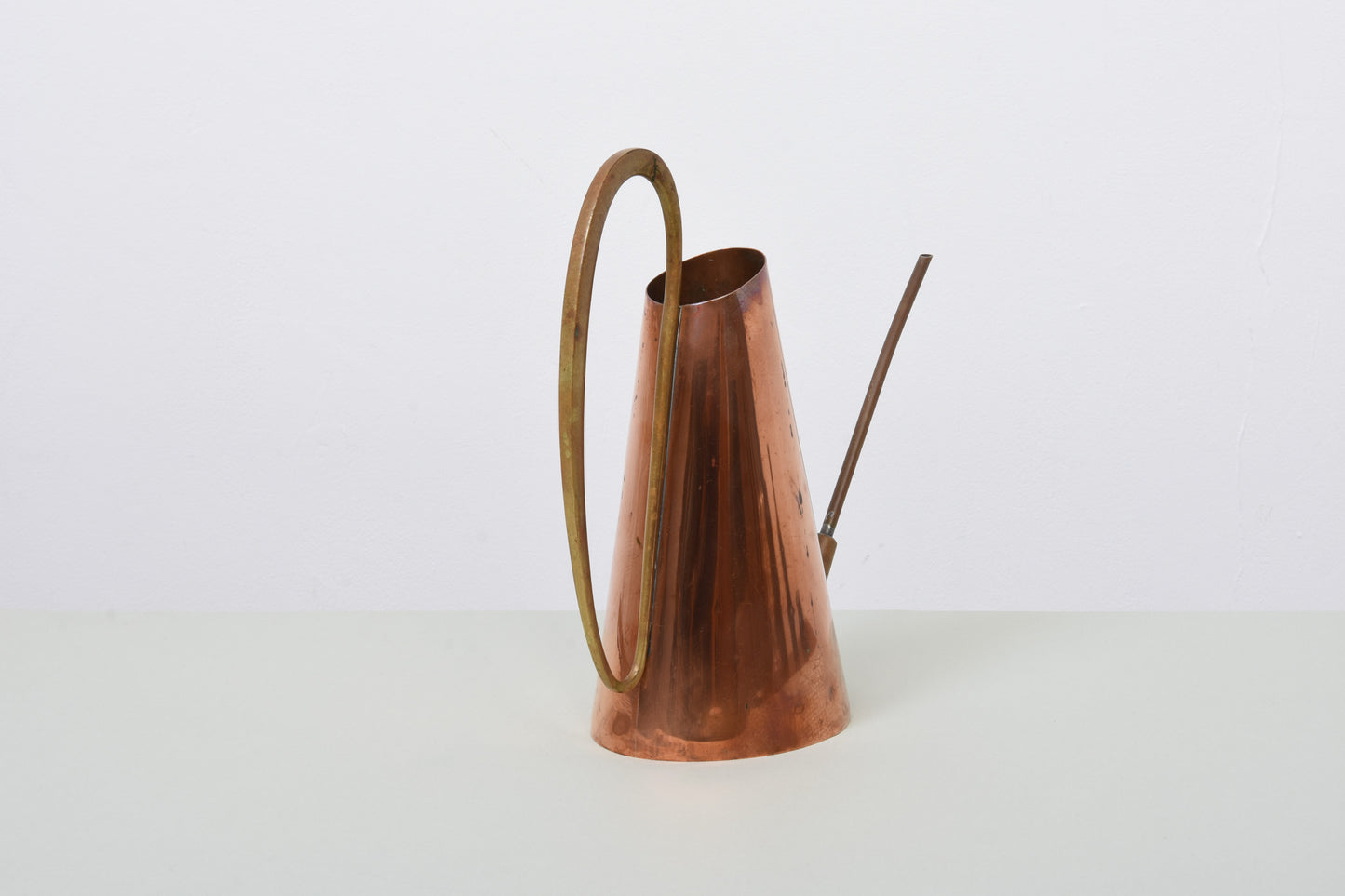 1950s copper + brass watering can by Karl Hagenauer