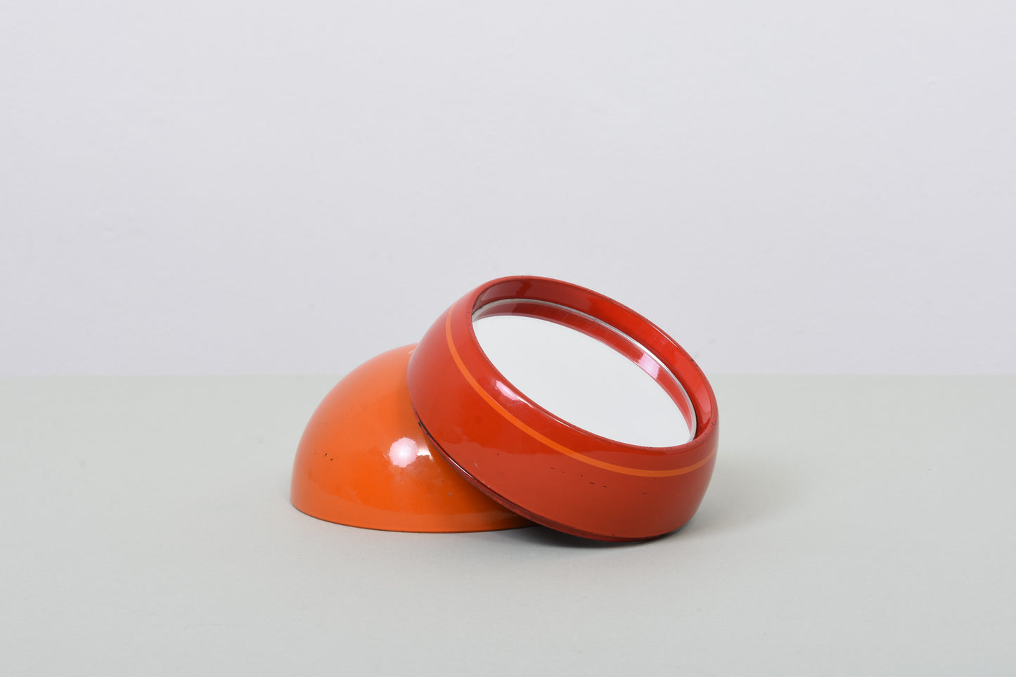 1970s melamine storage container with mirror by Laurids Lønborg