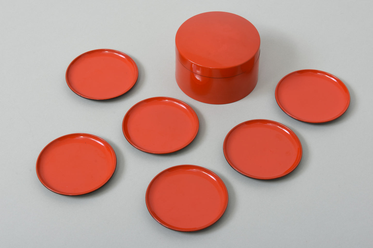 1970s set of melamine coasters by Laurids Lønborg