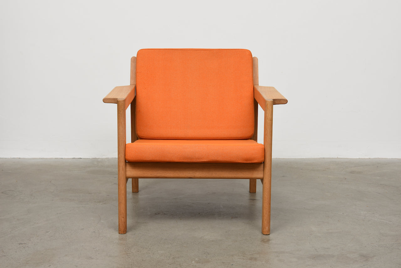 Model 227 lounger + foot stool by Børge Mogensen