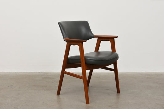 Teak + leather armchair by Erik Kirkegaard