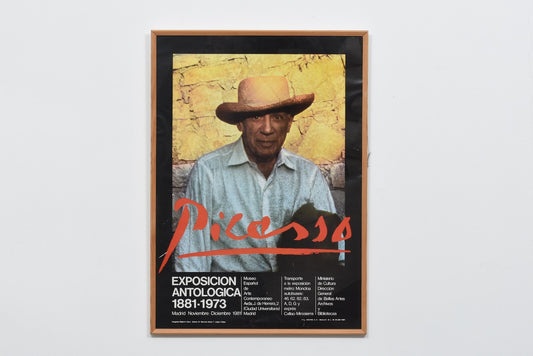 Early 1980s framed exhibition poster