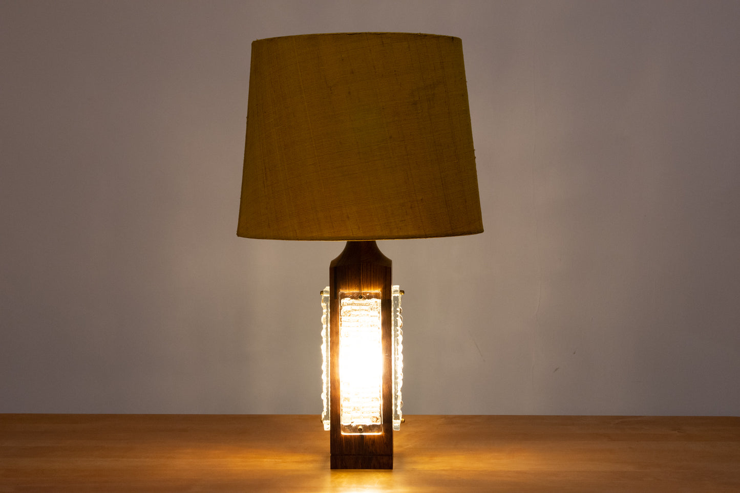 1960s rosewood table lamp