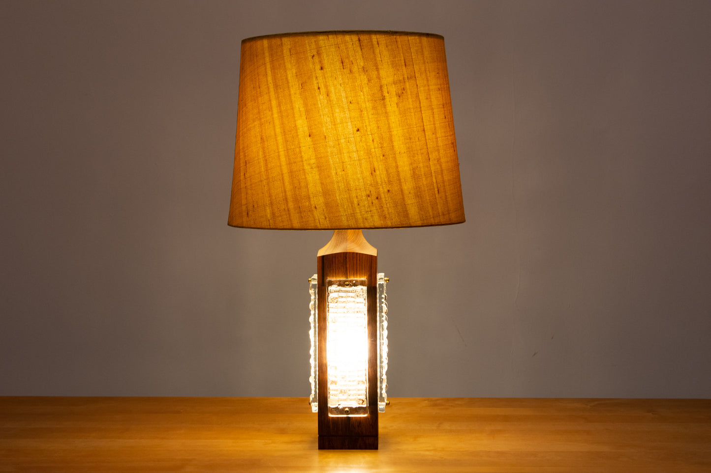 1960s rosewood table lamp