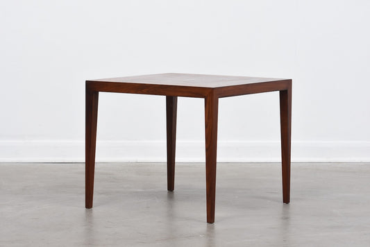 Square rosewood table by Haslev