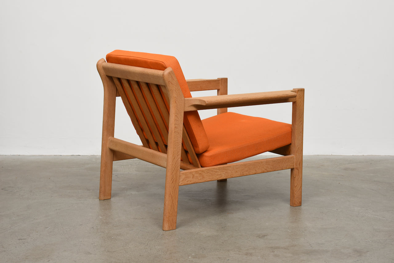 Model 227 lounger + foot stool by Børge Mogensen