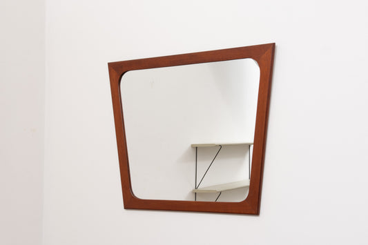 1960s teak mirror