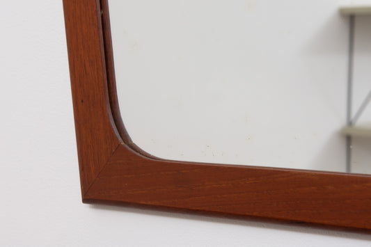 1960s teak mirror