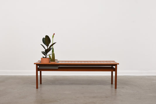 1970s teak planter table/bench