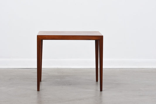 Square rosewood table by Haslev