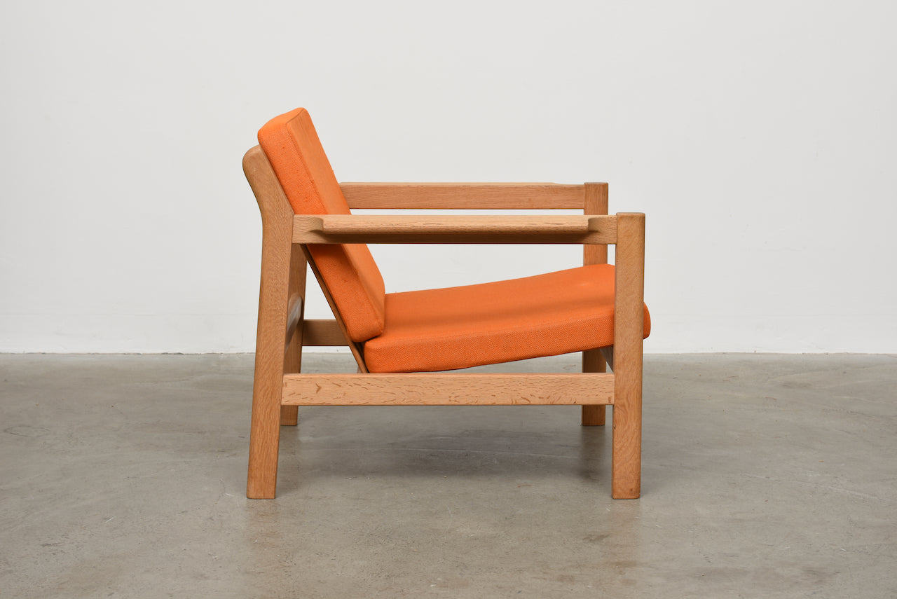 Model 227 lounger + foot stool by Børge Mogensen