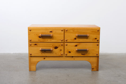 1970s pine chest by Fröseke Möbler