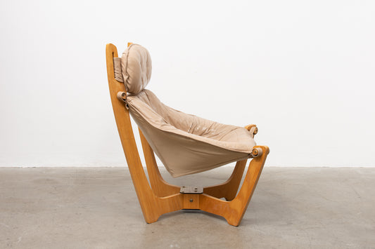 'Luna' lounger + ottoman by Odd Knutsen