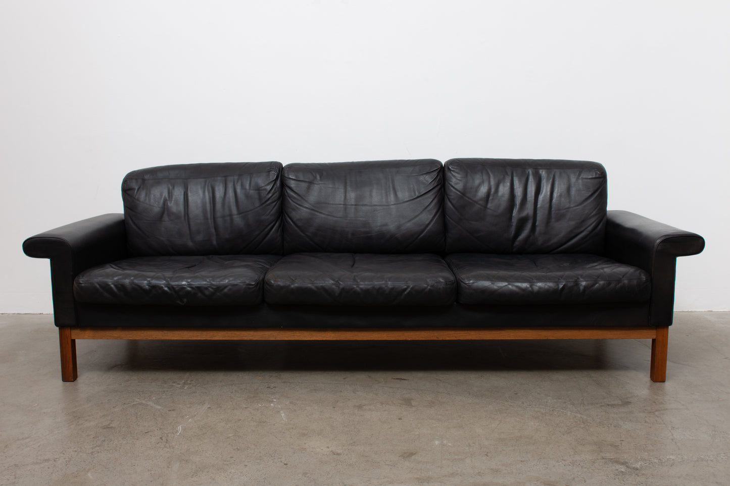 1960s leather sofa by Asko
