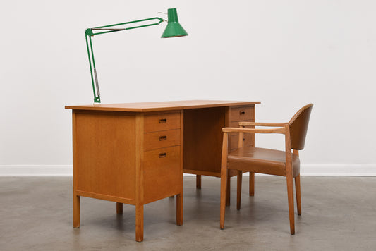 1960s Swedish twin-pedestal desk