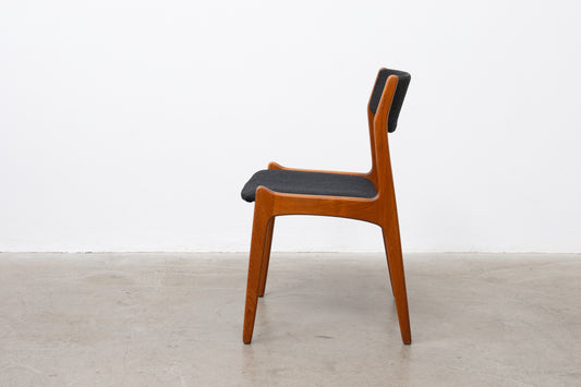 Choose your own fabric: Set of teak dining chairs by Henning Kjærnulf