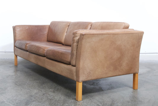 Three seat leather sofa