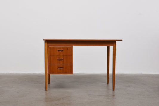 1960s Swedish desk in teak and oak