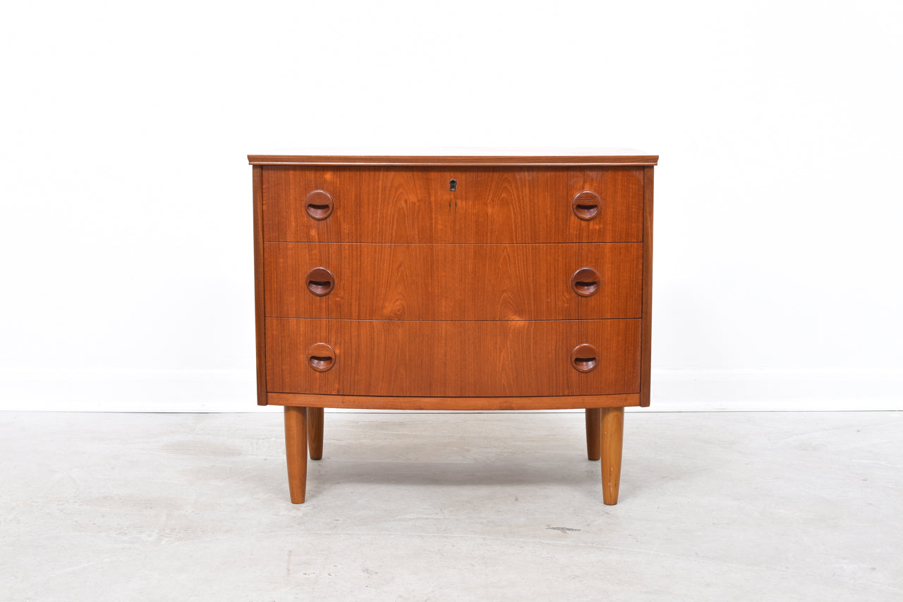 1950s short chest in teak