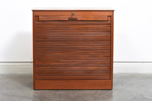 1950s filing unit with tambour door