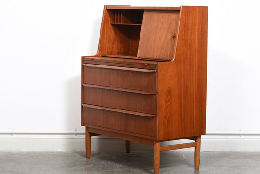 Teak secretary with mirror no.1