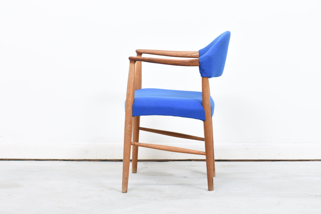 Two available: Teak + oak armchair by Kurt Olsen