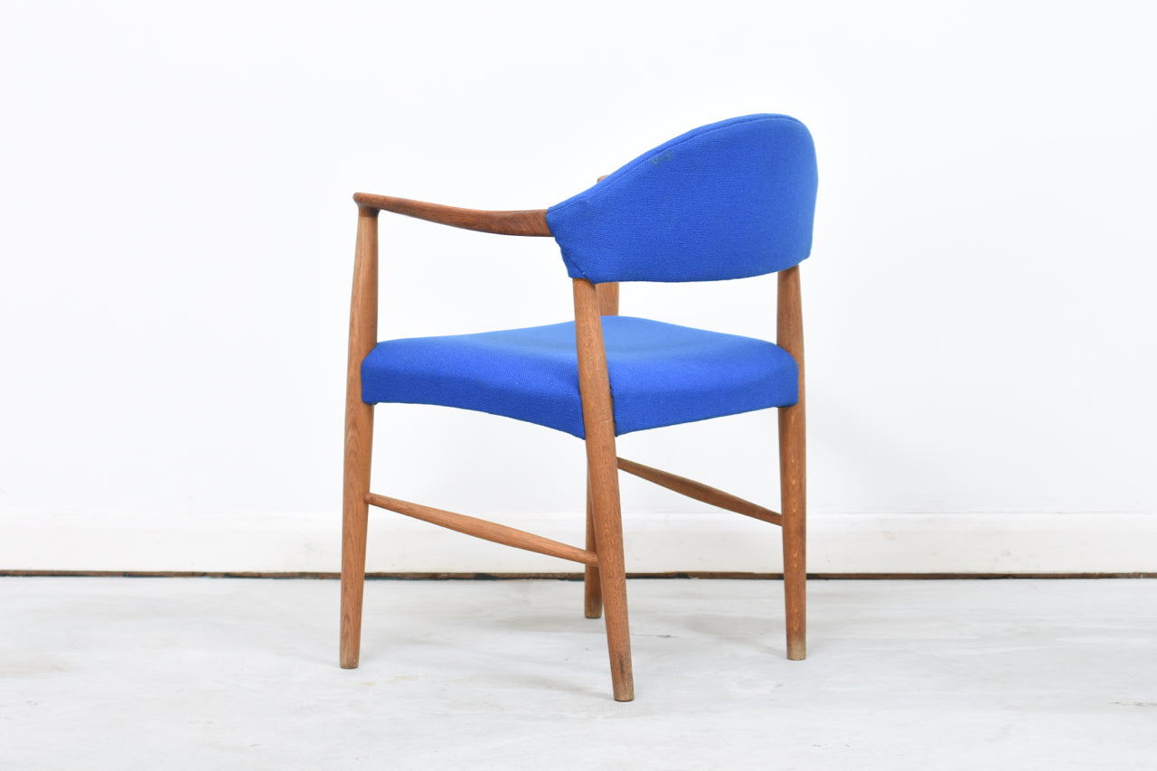 Two available: Teak + oak armchair by Kurt Olsen