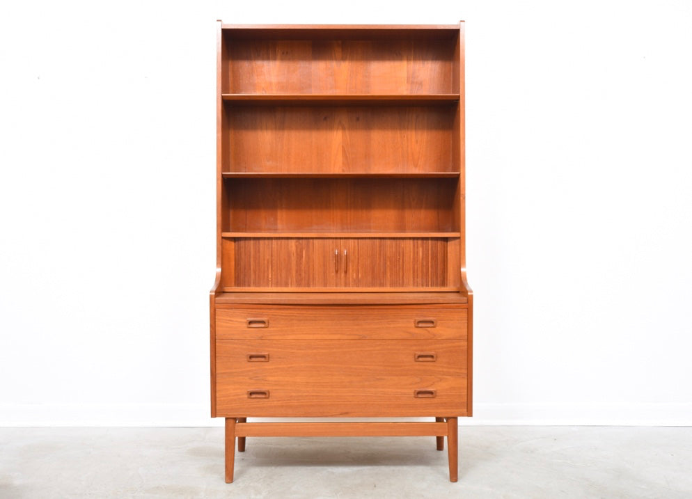 Tall teak bureau