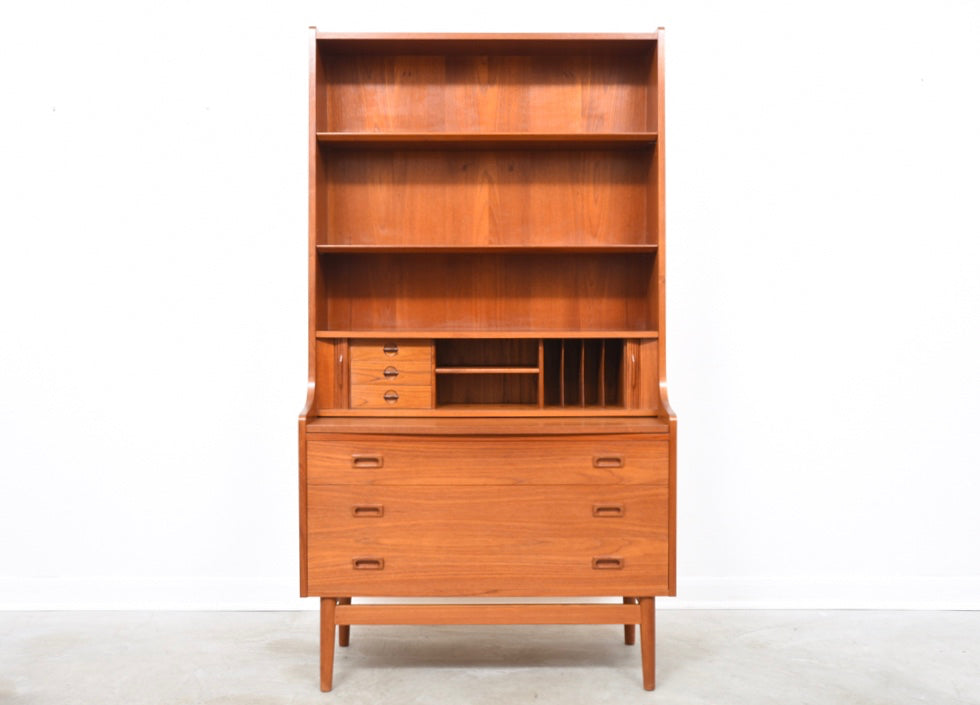 Tall teak bureau