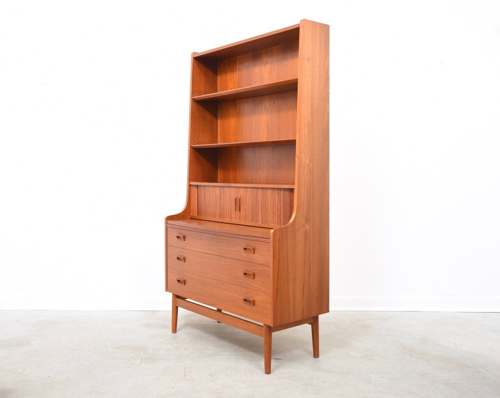 Tall teak bureau