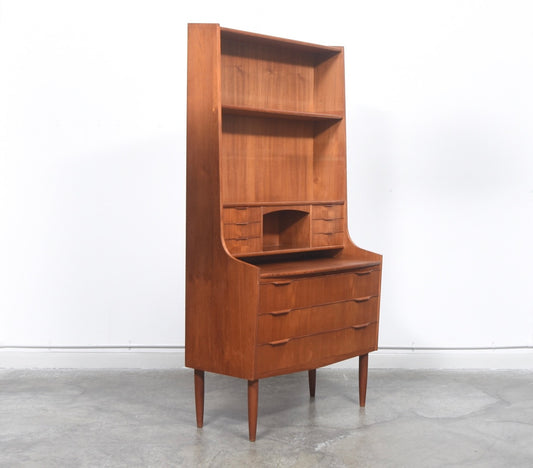 Tall teak secretary