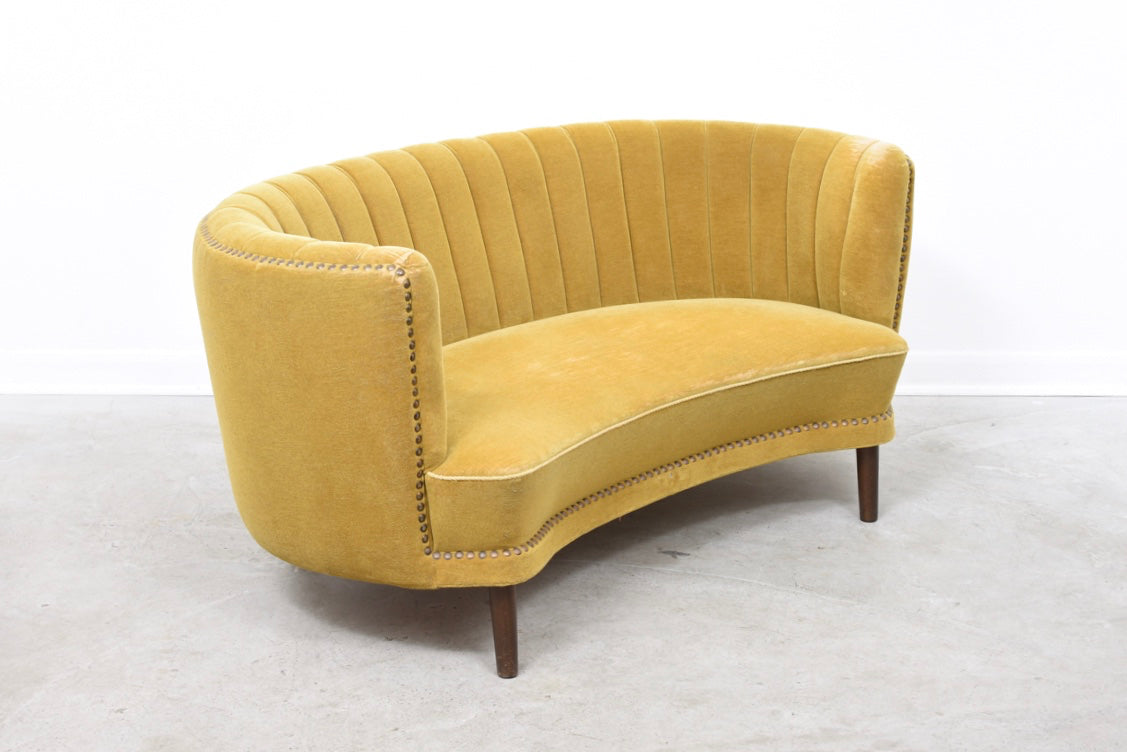 1940s banana sofa