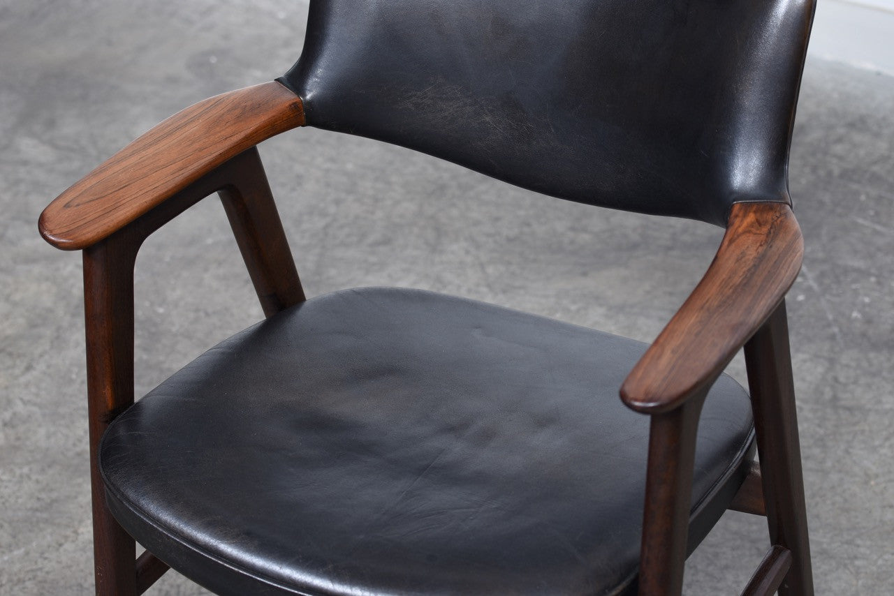 Rosewood armchair by Erik Kirkegaard