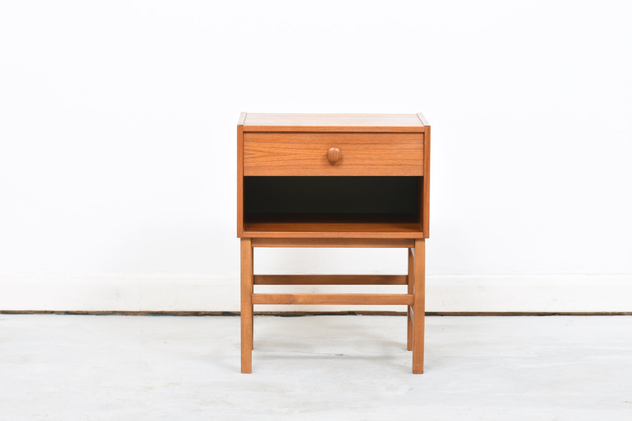 Pair of 1970s teak bedside tables