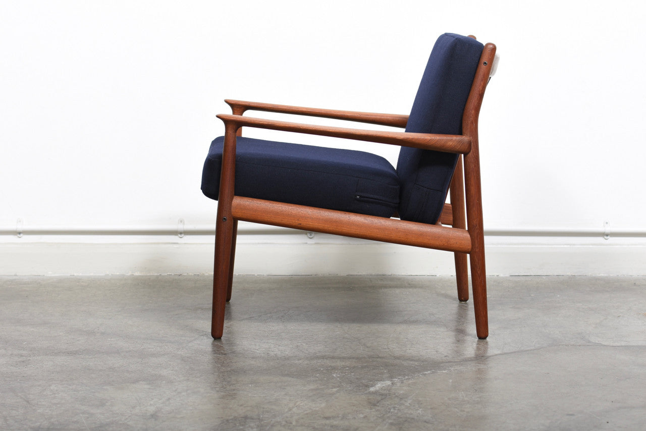 Two available: Teak lounger by Grete Jalk for Glostrup