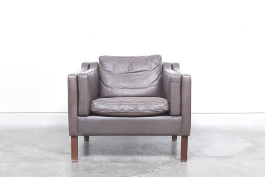 Leather lounger by Vemb