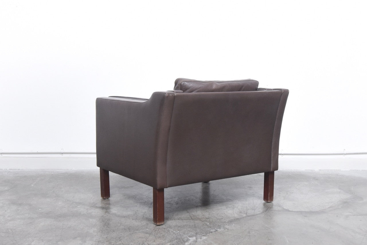 Leather lounger by Vemb