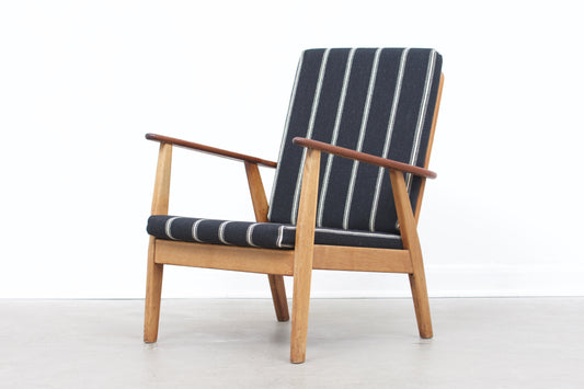 1950s teak + oak lounge chair