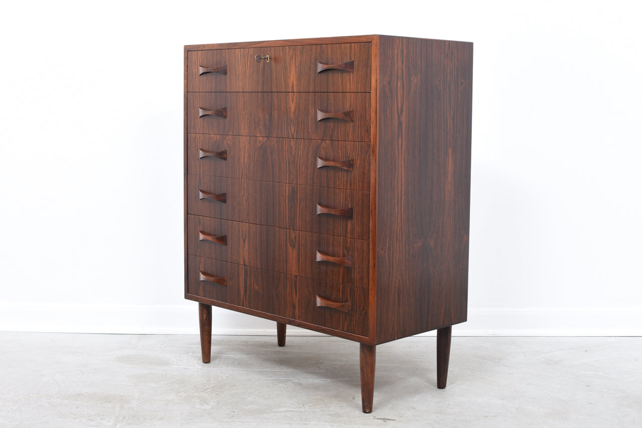 Rosewood chest of drawers