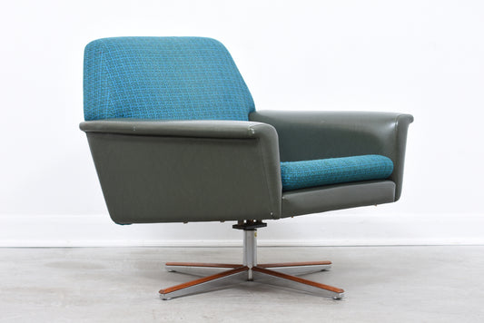 1960s low back swivel chair
