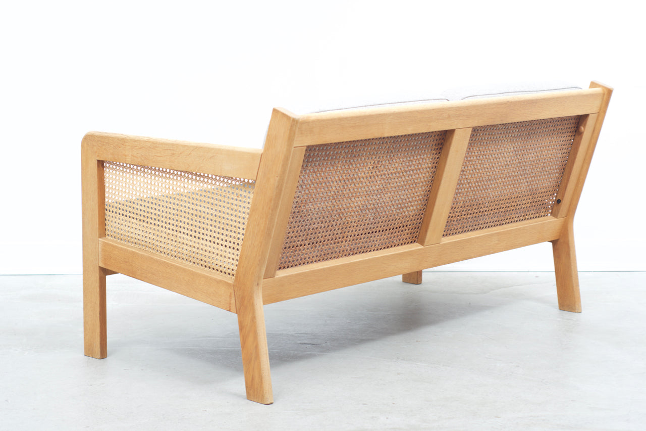 Two seat sofa by Bernt Petersen with reversible cushions