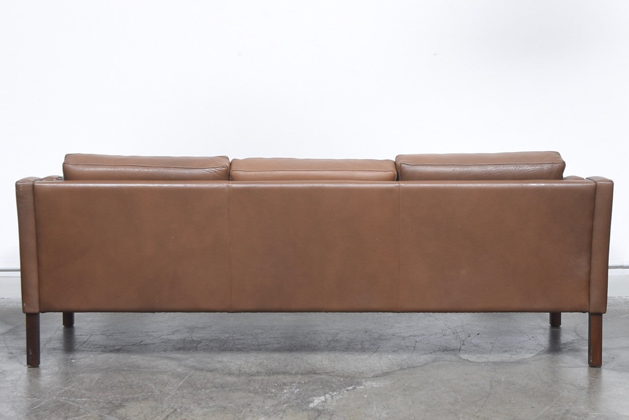 Three seat leather sofa