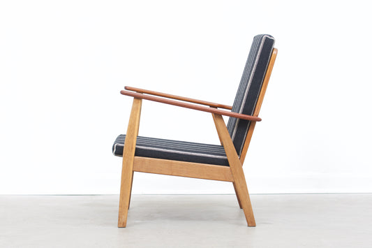 1950s teak + oak lounge chair