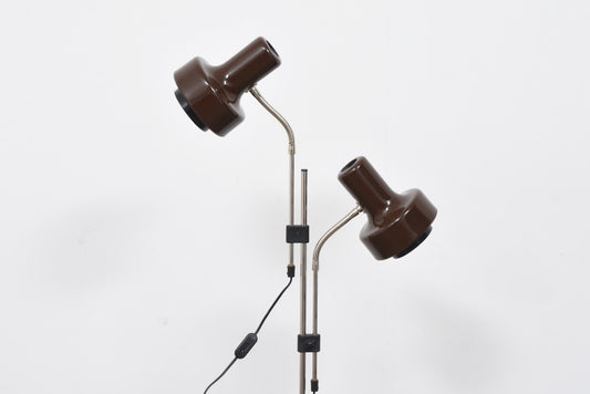 1960s twin-headed floor lamp by Hans-Agne Jakobsson