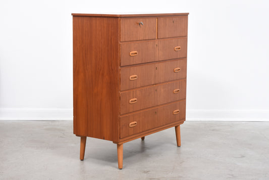 1950s teak chest of drawers